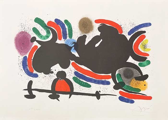 Lithographie Miró - Composition