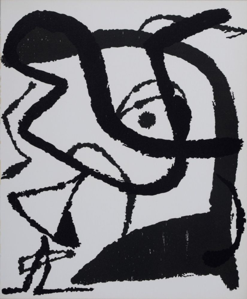 Holzschnitt Miró - Composition