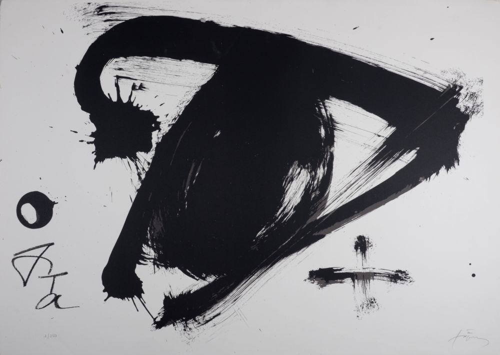 Lithographie Tàpies - Composition
