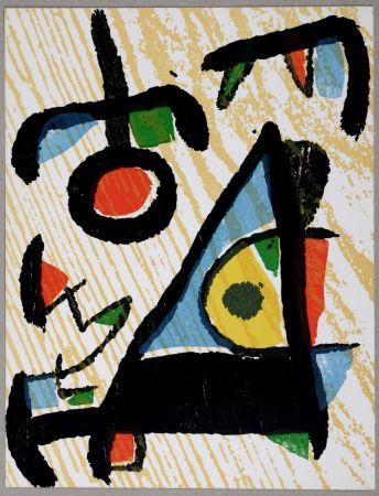 Holzschnitt Miró - Composition