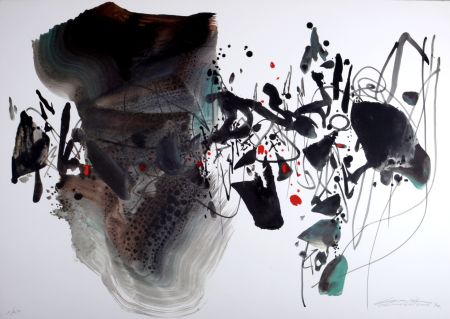 Lithographie Chu Teh Chun  - Composition