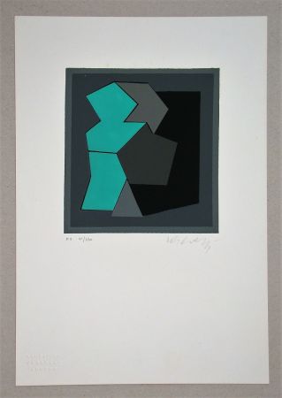 Siebdruck Vasarely - Composition