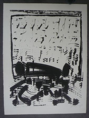 Lithographie Sonderborg - Composition,1963