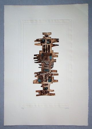 Aquatinta Springer - Composition - 1970