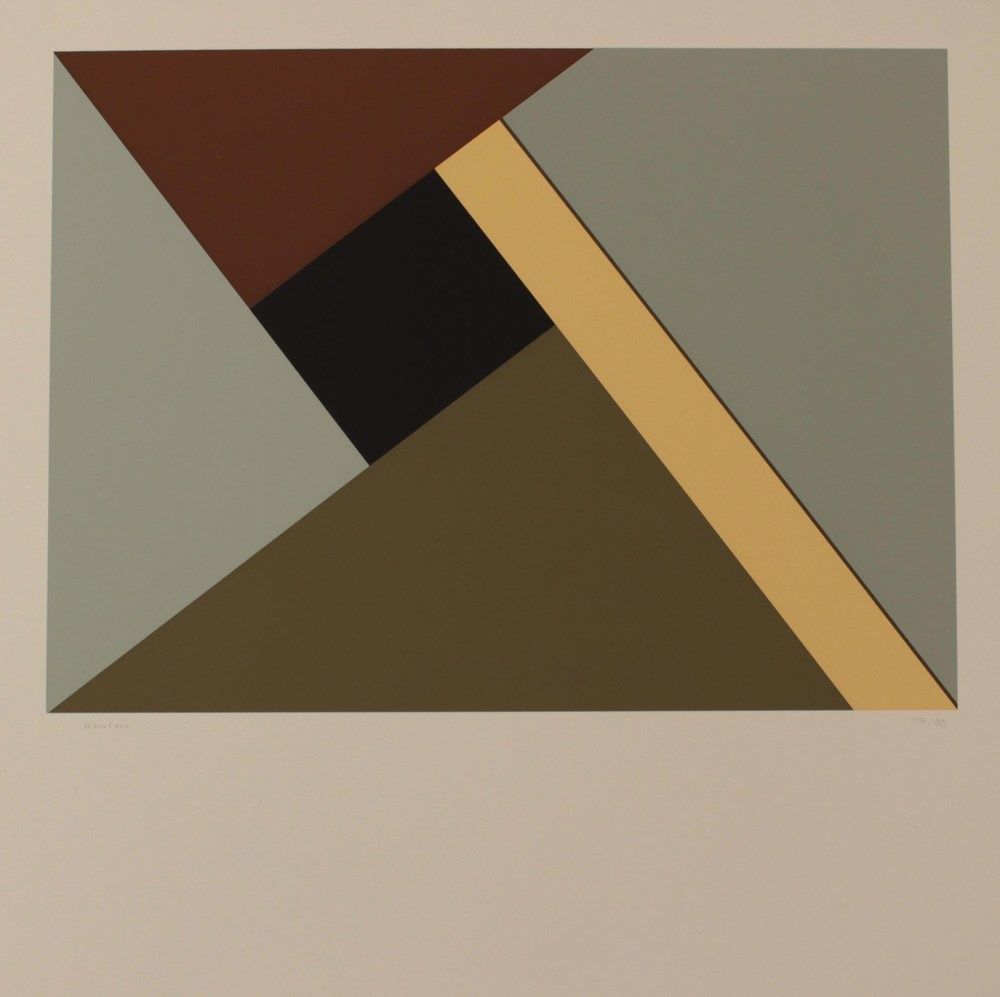 Lithographie Heurtaux - COMPOSITION - EXACTA FROM CONSTRUCTIVISM TO SYSTEMATIC ART 1918-1985