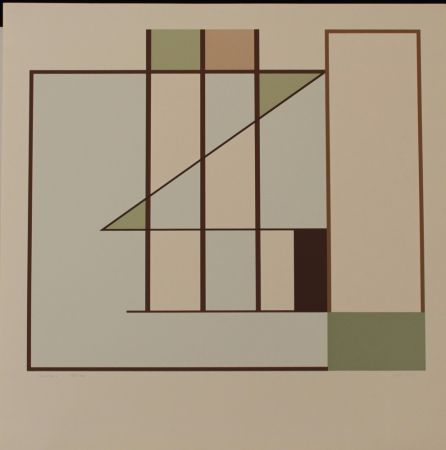 Lithographie Heurtaux - COMPOSITION - EXACTA FROM CONSTRUCTIVISM TO SYSTEMATIC ART 1918-1985