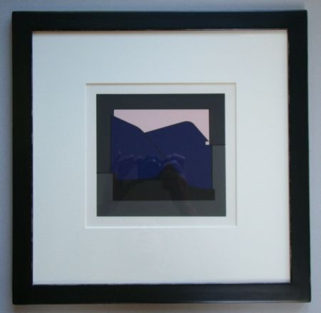 Siebdruck Vasarely - Composition - Geh durch den Spiegel