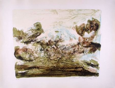 Lithographie Zao - Composition 185