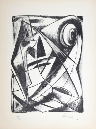 Lithographie Schneider - Composition, 1946 - Hand-signed