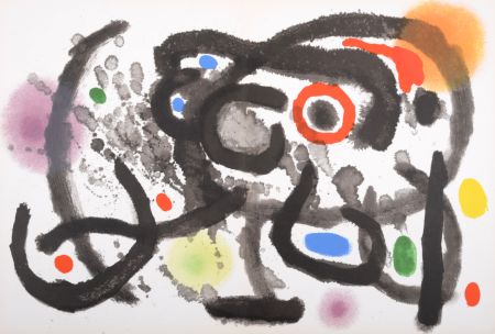Lithographie Miró - Composition, 1961