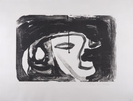 Lithographie Van Velde - Composition, 1962 - Hand-signed