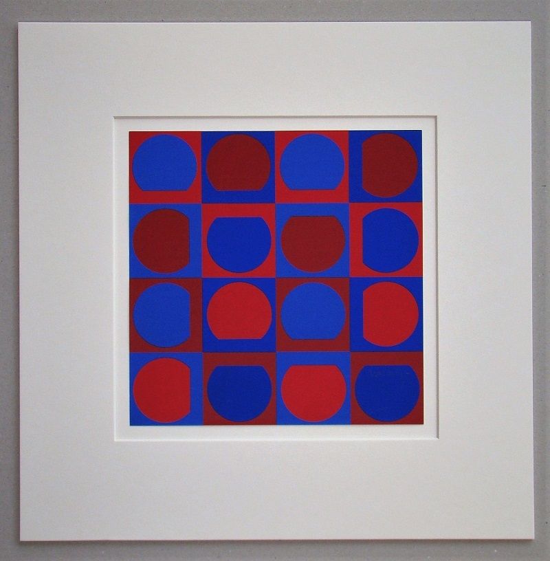 Siebdruck Vasarely - Composition 1964
