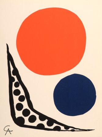 Lithographie Calder - Composition, 1965.