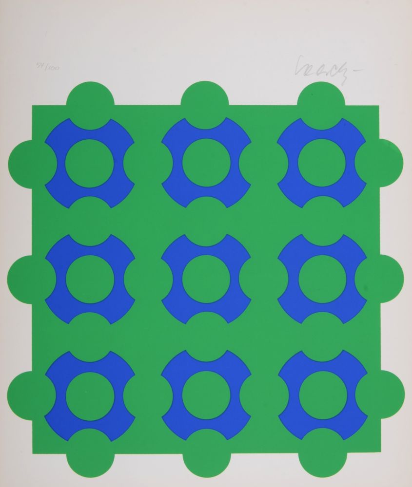 Siebdruck Vasarely - Composition, 1967 - Hand-signed