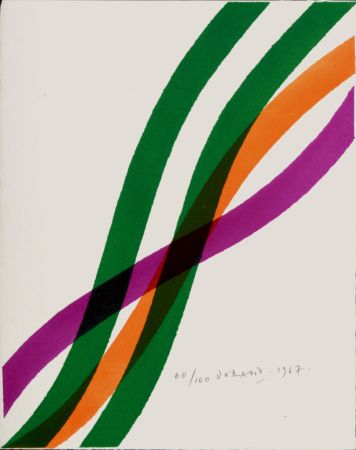 Lithographie Dorazio - Composition, 1967 - Hand-signed!