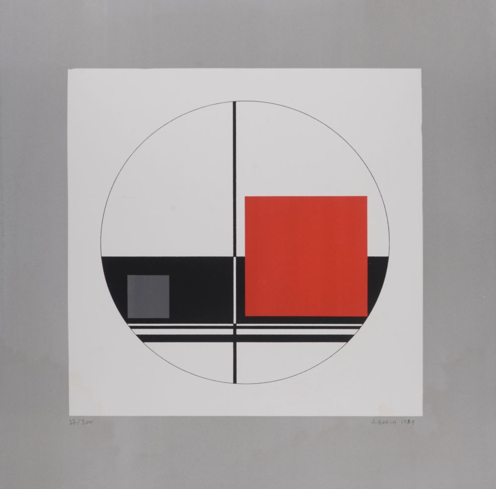 Lithographie Gorin - Composition, 1969 - Hand-signed