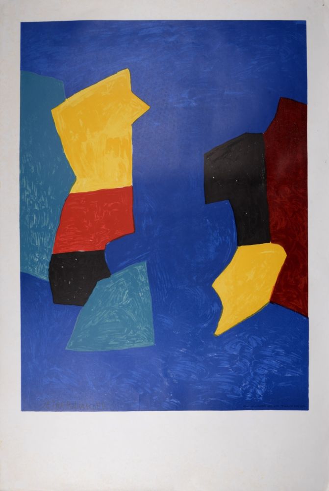 Lithographie Poliakoff - Composition, 1974