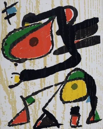 Holzschnitt Miró - Composition #2