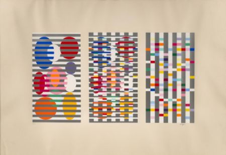 Siebdruck Agam - Composition 2