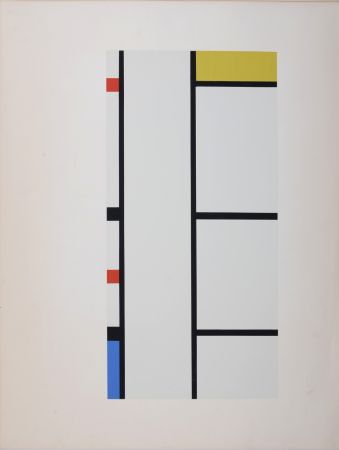 Siebdruck Mondrian - Composition 35-42, 1957