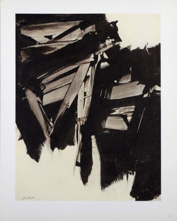 Lithographie Soulages (After) - Composition #4, 1962