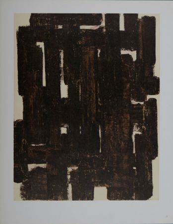 Lithographie Soulages (After) - Composition #7, 1962