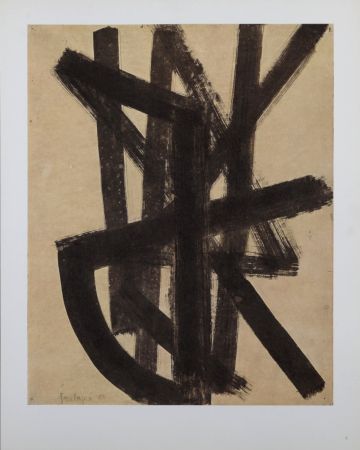 Lithographie Soulages (After) - Composition #8, 1962