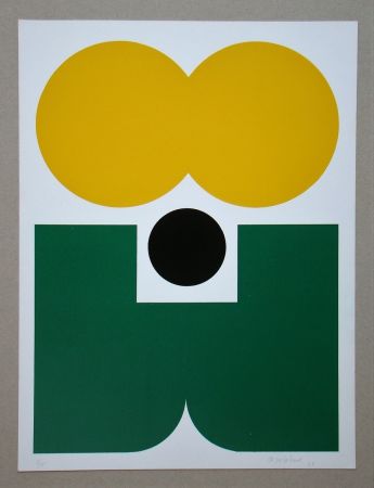 Siebdruck Delahaut - Composition abstrait, 1968