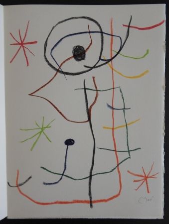 Lithographie Miró - Composition abstraite