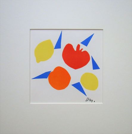 Lithographie Matisse (After) - Composition aux fruits