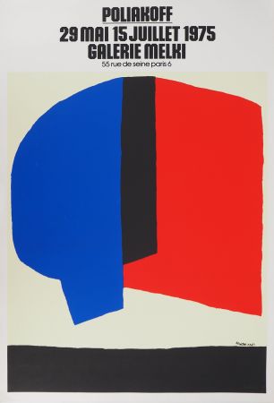Illustriertes Buch Poliakoff - Composition bleu, noire et rouge