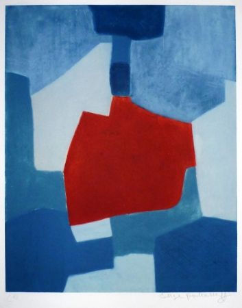 Stich Poliakoff - Composition bleue et rouge