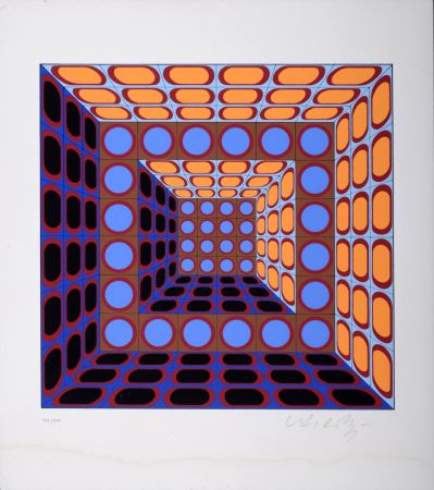 Siebdruck Vasarely - Composition cinétique, c. 1975-1980 - Hand-signed & numbered