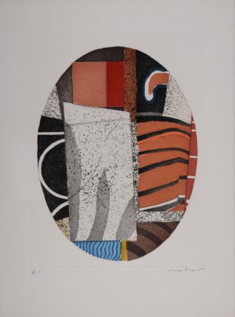 Stich Papart - Composition, circa 1980 - Hand-signed