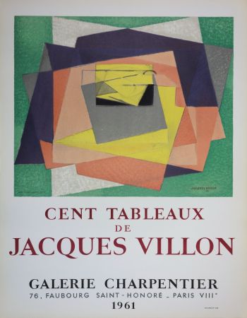 Illustriertes Buch Villon - Composition cubiste abstraite