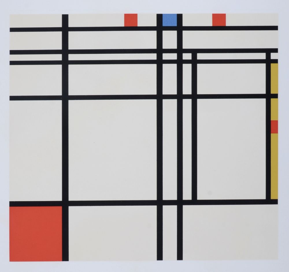 Siebdruck Mondrian - Composition in Red, Yellow and Blue, 1967