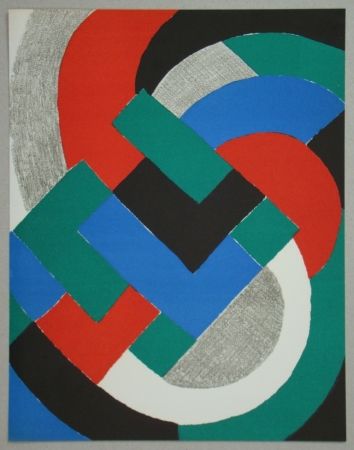 Lithographie Delaunay - Composition pour XXe Siècle, 1969