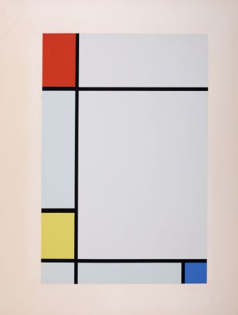 Siebdruck Mondrian - Composition Rouge Jaune Bleu, 1957