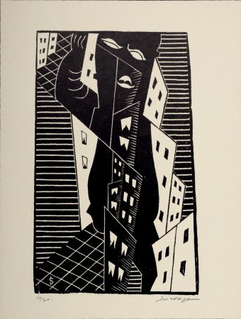 Holzschnitt Survage - Composition surréaliste 14/60 (E), c. 1930s