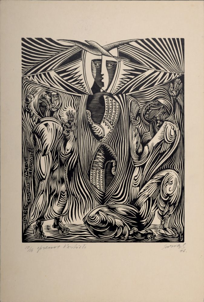 Heliogravüre Survage - Composition surréaliste XLII, 1946