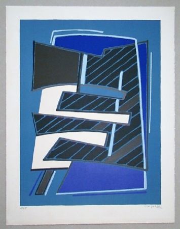 Lithographie Magnelli - Composizione in Azzuro, 1965