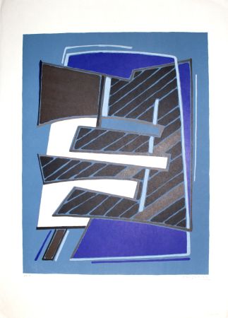 Lithographie Magnelli - Composizione in Azzurro