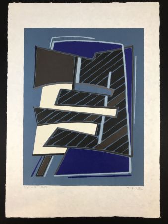 Lithographie Magnelli - Composizione in Azzurro