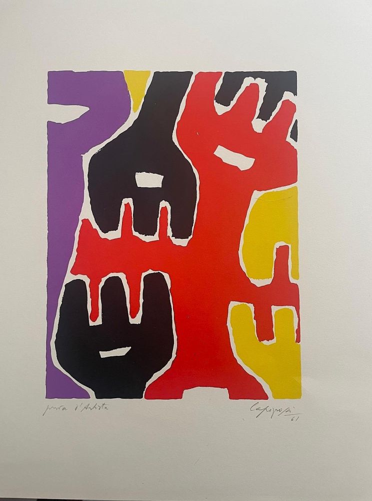 Lithographie Capogrossi - Composizione per XX Siecle