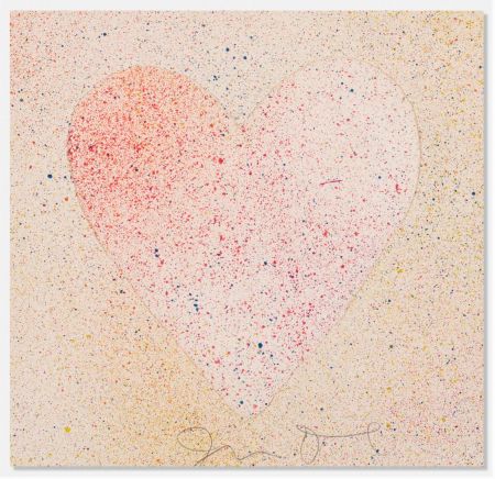 Lithographie Dine - Confetti Heart