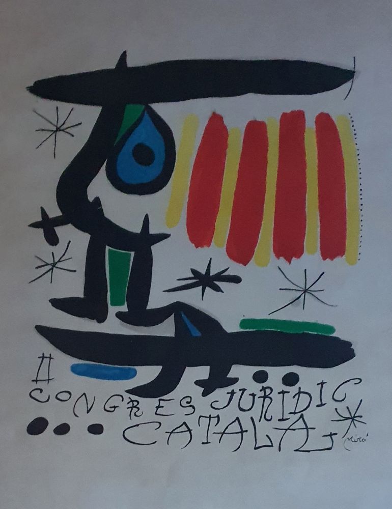 Lithographie Miró - Congreso Juridico Catalan