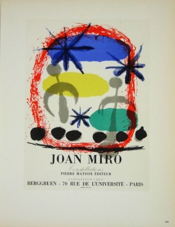 Lithographie Miró - Constellation Galerie Berggruen 