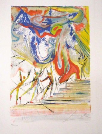 Lithographie Dali - Contes d'Andersen - The Red Shoes

