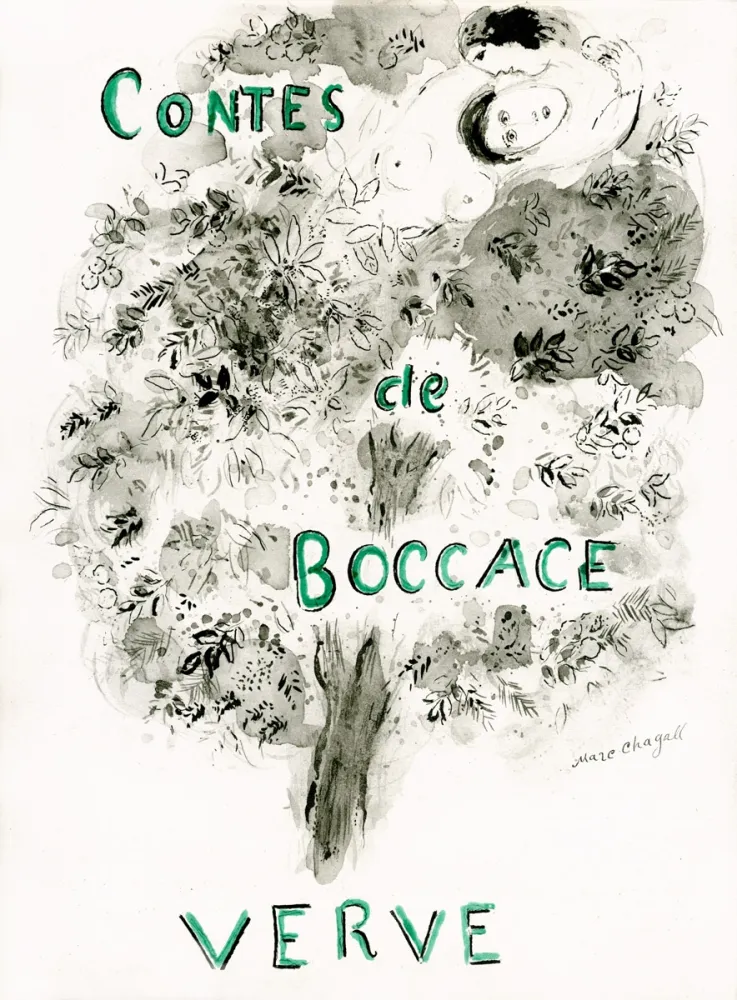 Illustriertes Buch Chagall - Contes de Boccace (Revue Verve)