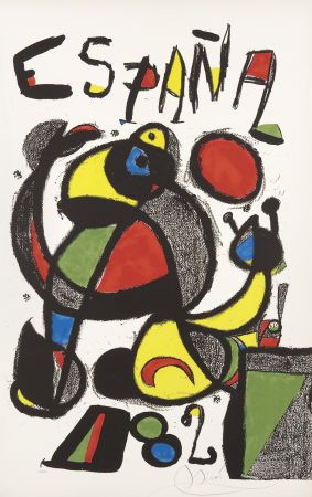 Lithographie Miró - Copa del mundo de futbol